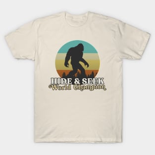 Retro Bigfoot Hide & Seek World Champion #2 T-Shirt